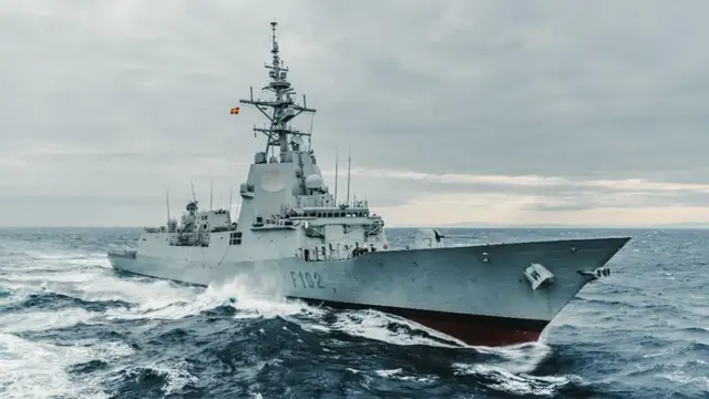Imagen de la fragata Almirante Juan de Borbón Imagen de la fragata Almirante Juan de Borbón