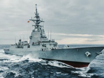 Imagen de la fragata Almirante Juan de Borb&oacute;n