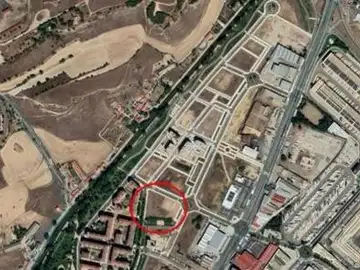 Parcela en la que se construirán las nuevas viviendas en Valladolid Parcela en la que se construirán las nuevas viviendas en Valladolid