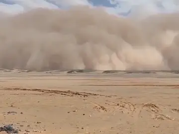 Un muro de polvo sahariano dos veces más grande que España avanza sobre Canarias Nube de polvo sahariano