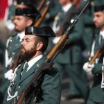 Imagen de archivo de agentes de la Guardia Civil en el desfile del 12 de octubre
