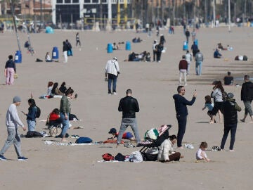 La playa de Malvarrosa de Valencia en una imagen reciente