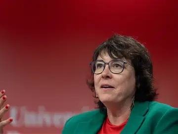 La portavoz de ERC en el Parlamento Europeo y candidata del partido a las elecciones europeas, Diana Riba, durante un debate para las elecciones europeas del 9J. La portavoz de ERC en el Parlamento Europeo y candidata del partido a las elecciones europeas, Diana Riba, durante un debate para las elecciones europeas del 9J.