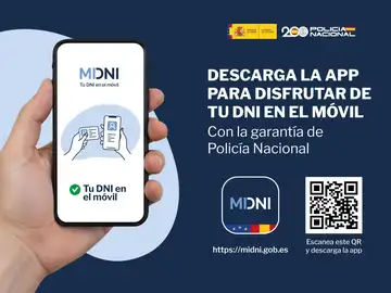 La aplicación MiDNI permitirá identificarse legalmente con el móvil desde este jueves La aplicación MiDNI permitirá identificarse legalmente con el móvil desde este jueves