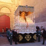 Procesi&oacute;n de la Hermandad Dominicana sin su Cristo de la Buena Muerte en Viernes Santo