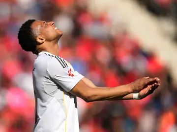 APTOPIX Spain La Liga Soccer Real Madrid's Kylian Mbappe reacts during a La Liga soccer match between Mallorca and Real Madrid in Palma de Mallorca, Spain, Saturday, April 4, 2026. (AP Photo/Jose Breton)