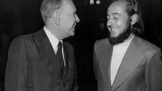 Una imagen de Jorge Luis Borges y Diego Angelino Una imagen de Jorge Luis Borges y Diego Angelino