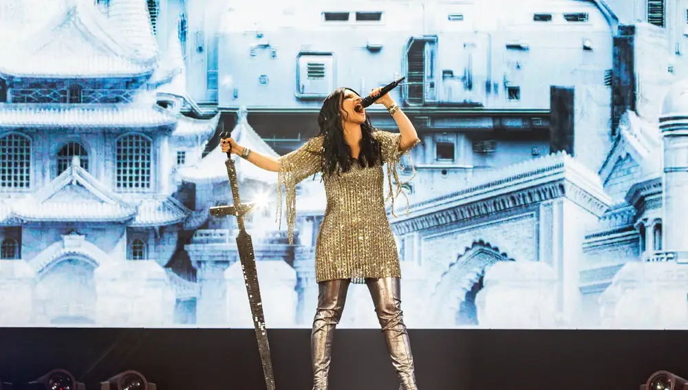 Laura Pausini actúa en el Movistar Arena
