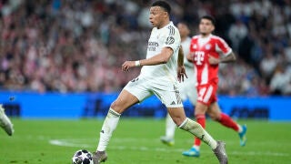 Kylian Mbappe of Real Madrid CF in action during the UEFA Champions League 2025/26 Quarter-finals First Leg match between Real Madrid C.F. and Bayern Munich at Bernabeu stadium on April 07, 2026, in Madrid, Spain. AFP7 07/04/2026 ONLY FOR USE IN SPAIN