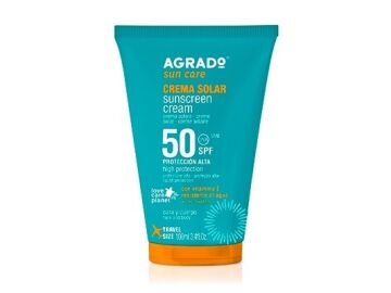 Sanidad informa de la retirada de un lote de la crema solar Agrado SPF 50, por presencia de benzofenona REMITIDA / HANDOUT por AEMPS Fotograf&iacute;a remitida a medios de comunicaci&oacute;n exclusivamente para ilustrar la noticia a la que hace referencia la imagen, y citando la procedencia de la imagen en la firma 09/04/2026