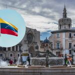 Imagen de archivo de Valencia y de la bandera de Venezuela