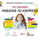 Cartel anunciador del concurso "Imagina tu empresa" de EFCL y la Consejer&iacute;a de Educaci&oacute;n