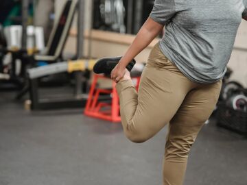 Imagen de archivo de una persona en el gimnasio