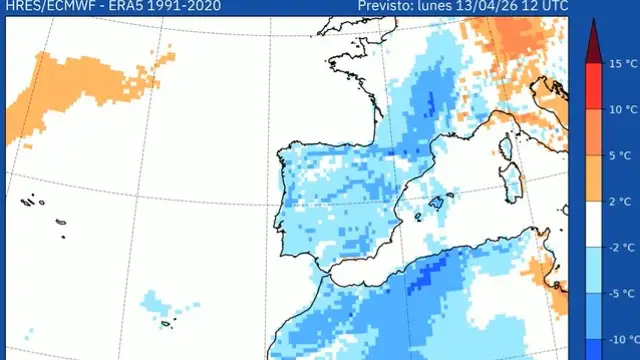 Entre el sábado y domingo las temperaturas máximas bajarán extraordinariamente Entre el sábado y domingo las temperaturas máximas bajarán extraordinariamente