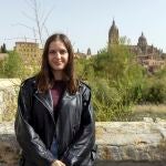 Anais Ramos de la productora que ha elaborado un documental sobre el `Lunes de Aguas&acute;en Salamanca