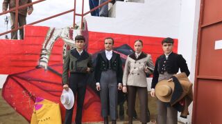 Casta&ntilde;o, Diosleguarde, Jarocho y la novillera Raquel Mart&iacute;n en el festival taurino de Villoria