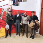 Casta&ntilde;o, Diosleguarde, Jarocho y la novillera Raquel Mart&iacute;n en el festival taurino de Villoria