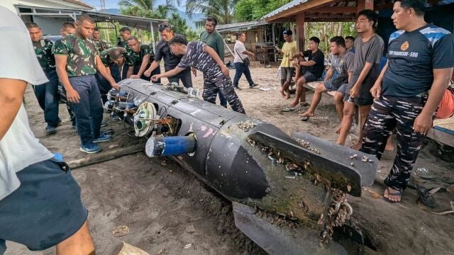 El torpedo chino encontrado en Indonesia