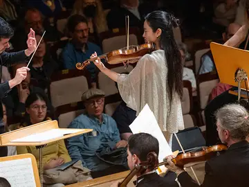 El director portugués Nuno Coelho, titular de la Orquesta Sinfónica del Principado de Asturias, dirigiendo el concierto de la Orquesta Nacional de España El director portugués Nuno Coelho, titular de la Orquesta Sinfónica del Principado de Asturias, dirigiendo el concierto de la Orquesta Nacional de España