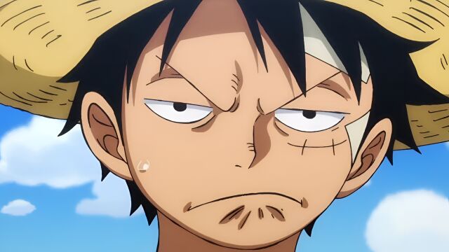 one piece luffy enfadadoo