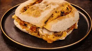 Bocadillo Moroccan All In, de Marroquillos. Bocadillo Moroccan All In, de Marroquillos.