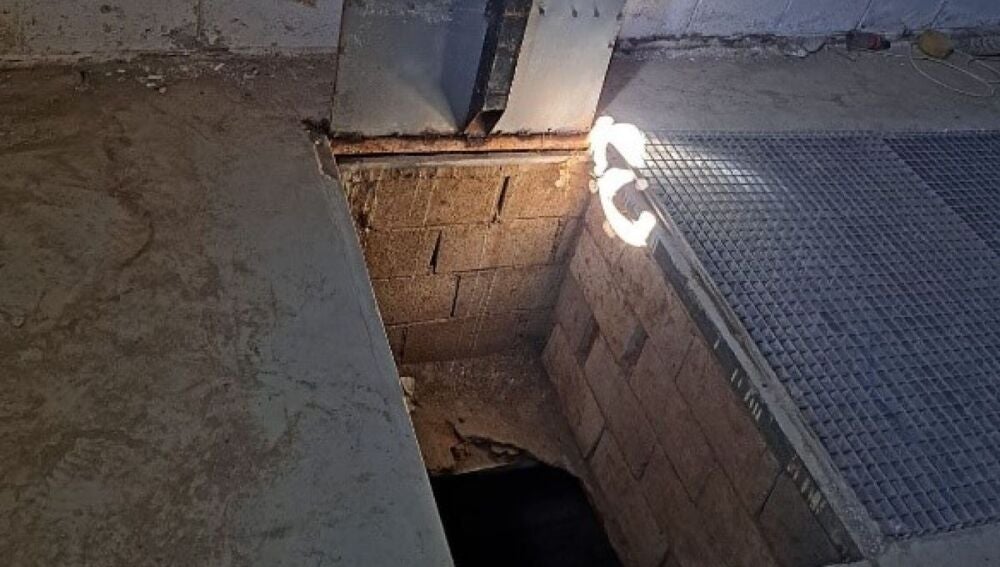 Imagen de uno de los narcotúnel encontrado en Ceuta