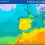 Las temperaturas máximas para el fin de semana se esperan muy altas, más propias de mes de junio.