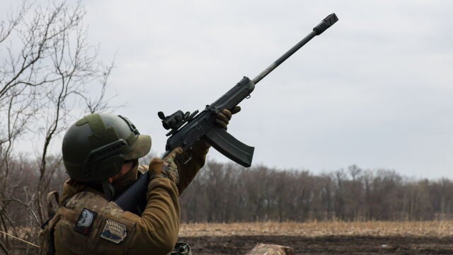 RUSSIA, BELGOROD REGION - MARCH 24, 2026: A serviceman of an FPV drone interceptor crew of the 11th army corps is deployed with the North Group of the Russian Armed Forces Europa Press/Contacto/Vladimir Gerdo 24/03/2026 ONLY FOR USE IN SPAIN