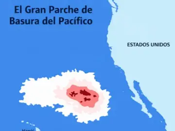 Isla de plástico en el Océano Pacífico Isla de plástico en el Océano Pacífico