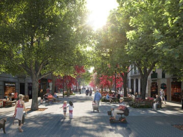 Render Eje verde de Comte Borrell