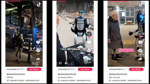 Robot humanoide influencer Edward Warchocki espanta jabal&iacute;es Varsovia
