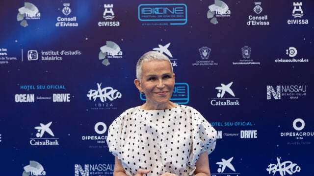 Antonia San Juan en la alfombra azul de los Premios Astart&eacute; del Festival de Cine de Ibiza, Ibicine