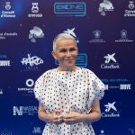 Antonia San Juan en la alfombra azul de los Premios Astart&eacute; del Festival de Cine de Ibiza, Ibicine