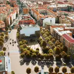 Recreación de la plaza, una vez remodelada