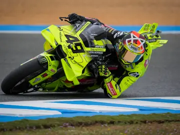 Fabio Di Giannantonio, en el Libre 1 del GP de España JEREZ DE LA FRONTERA (CÁDIZ), 24/04/2026.- El piloto italiano de MotoGP Fabio Di Giannantonio (Pertamina Enduro VR46 Racing Team), durante el primer día de entrenamientos del Gran Premio de España de Motociclismo que se disputará este fin de semana en el Circuito de Jerez-Ángel Nieto, durante el primer día de entrenamientos del Gran Premio de España de Motociclismo que se disputa este fin de semana en el Circuito de Jerez-Ángel Nieto. EFE/Román Ríos