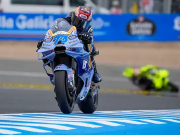 Álex Márquez ha sido el más rápido en la primera jornada del GP de España JEREZ DE LA FRONTERA (CÁDIZ), 24/04/2026.- El piloto español de MotoGP Álex Márquez (BK8 Gresini Racing MotoGP), durante el primer día de entrenamientos del Gran Premio de España de Motociclismo que se disputará este fin de semana en el Circuito de Jerez-Ángel Nieto, durante el primer día de entrenamientos del Gran Premio de España de Motociclismo que se disputa este fin de semana en el Circuito de Jerez-Ángel Nieto. EFE/Román Ríos