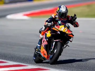 Pedro Acosta ha conseguido su segunda "pole" en MotoGP MONTMELÓ (BARCELONA), 16/05/2026.- El piloto español de MotoGP Pedro Acosta, Red Bull KTM Factory Racing, durante los entrenamientos libres, este sábado, para el Gran Premio de Cataluña en el circuito de Barcelona. EFE/Alejandro García