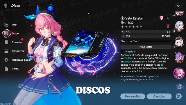 Todos los discos de Neverness to Everness (NTE) y sus efectos