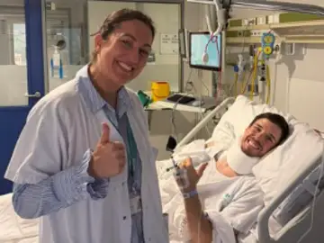 Alex Márquez ha publicado una imagen en el hospital en sus redes sociales Alex Márquez ha publicado una imagen en el hospital en sus redes sociales