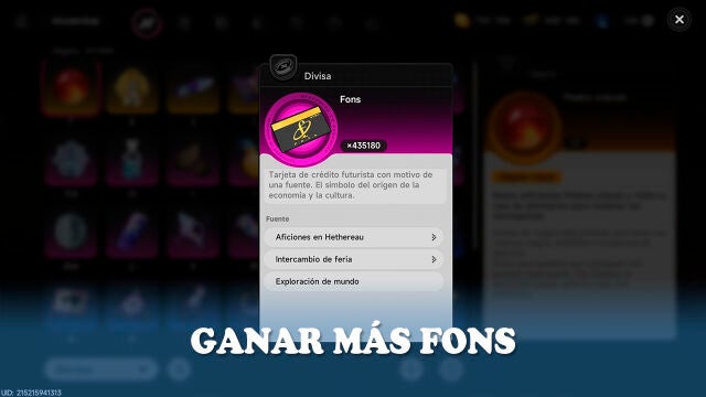 Cómo ganar más Fons en Neverness to Everness (NTE)