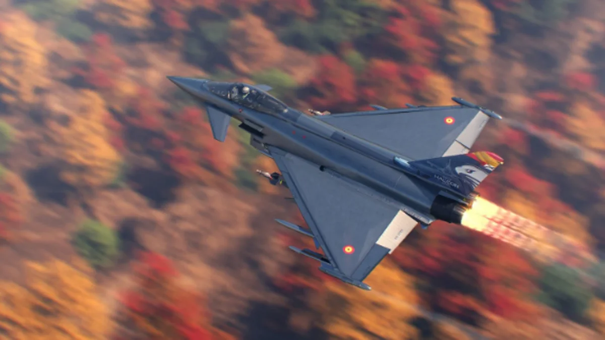 Un caza Eurofighter