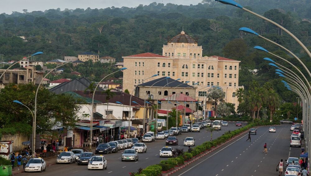A general view in Malabo, Equatorial Guinea, Friday, April 24, 2026. (AP Photo/Misper Apawu)