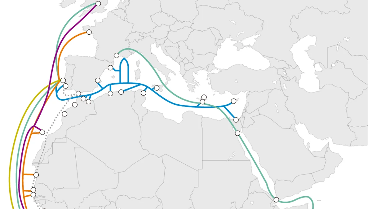 Cables submarinos en África