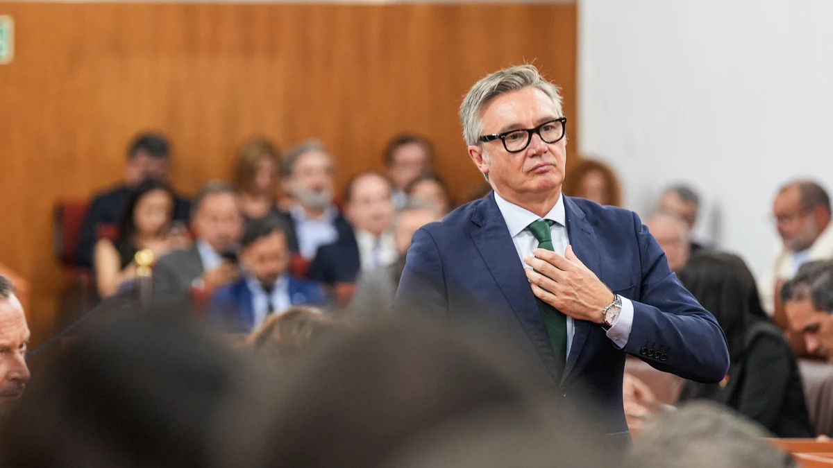 El portavoz del grupo parlamentario Vox en Andalucía, Manuel Gavira