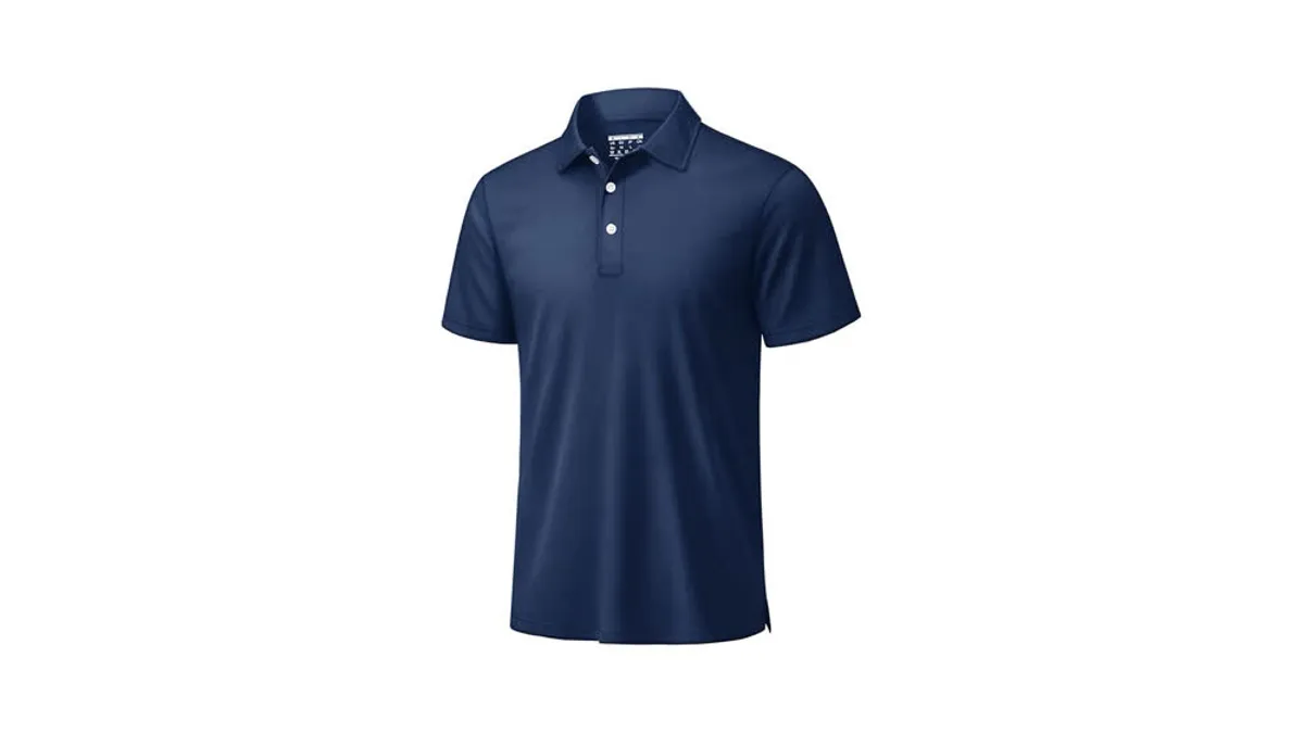 TACVASEN Polo Hombre Manga Corta Golf Verano