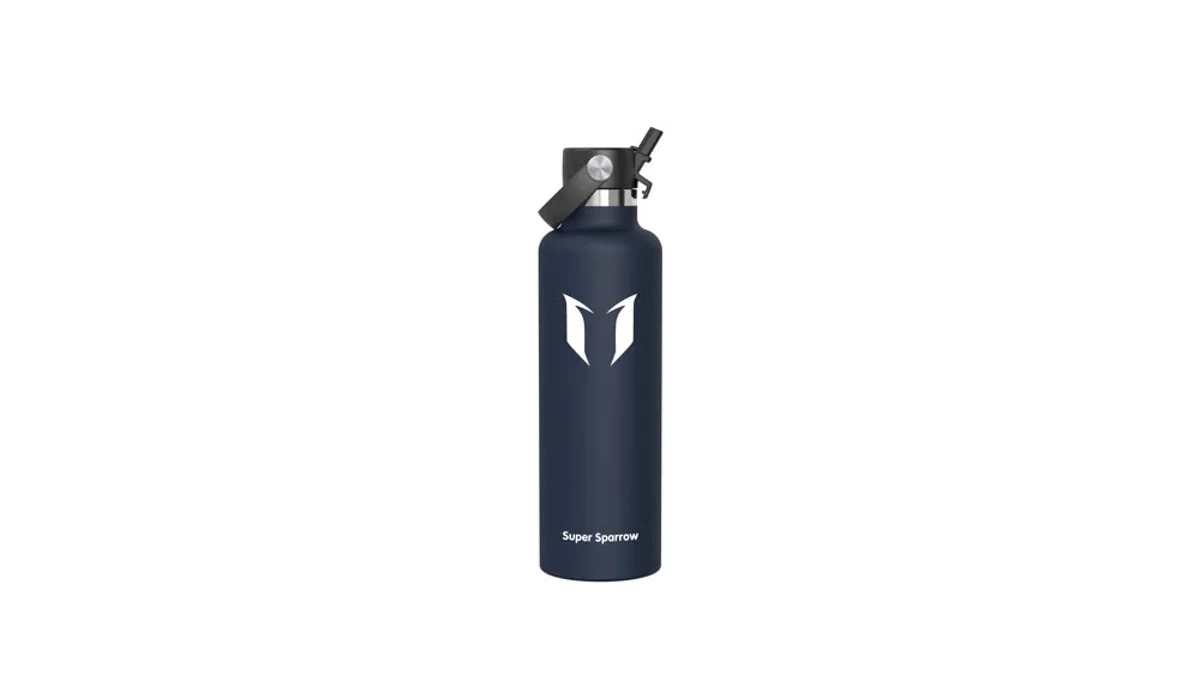 Super Sparrow botella térmica acero inoxidable con pajita