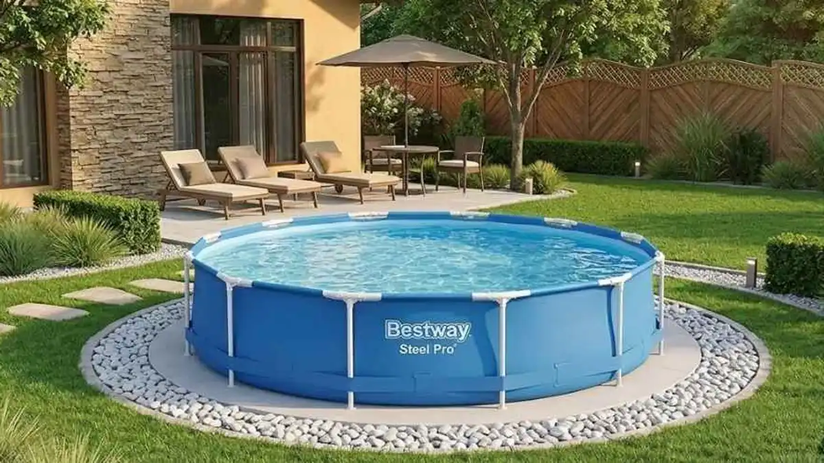 La piscina desmontable que muchos están mirando antes de que el calor convierta la casa en un horno
