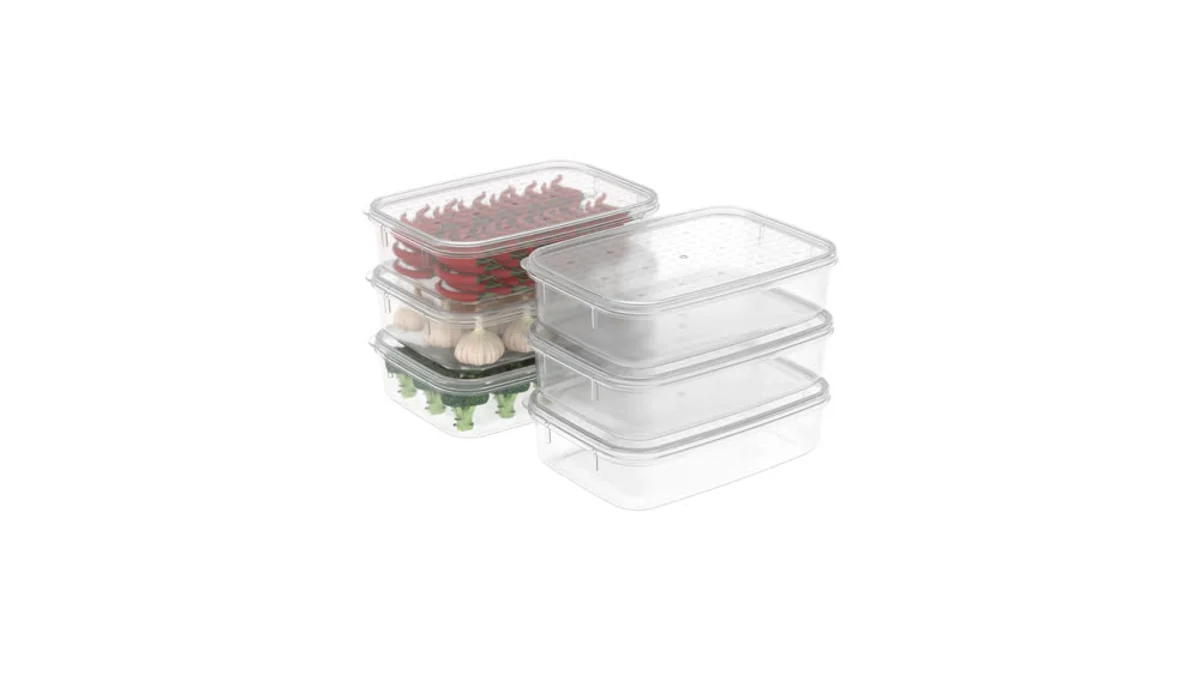 Cetomo 1.1L*6 Recipientes para congelación y conservación de alimentos, contened
