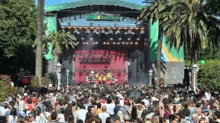 El parque de Doña Casilda, durante los conciertos gratuitos