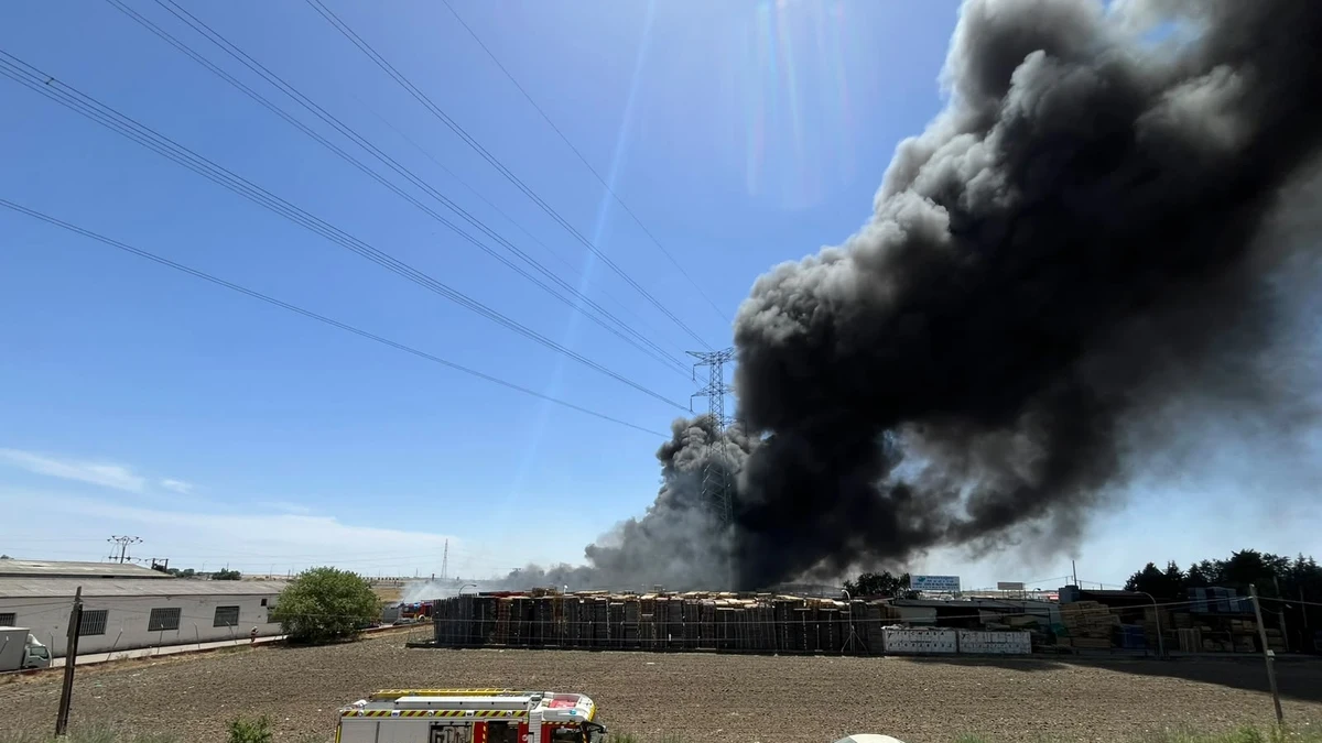 Incendio en Parla